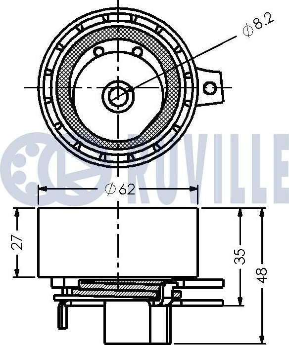 Ruville 542495 - Rullo tenditore, Cinghia dentata autozon.pro