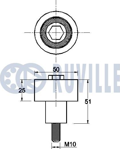 Ruville 542460 - Galoppino / Guidacinghia, Cinghia dentata autozon.pro