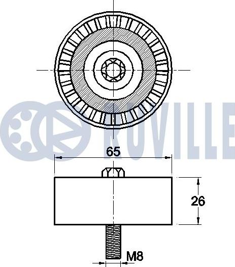 Ruville 542481 - Galoppino / Guidacinghia, Cinghia Poly-V autozon.pro