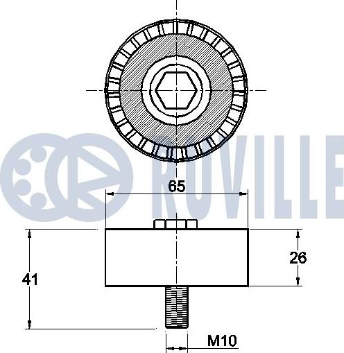 Ruville 542474 - Galoppino / Guidacinghia, Cinghia Poly-V autozon.pro