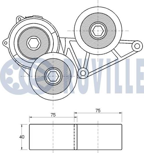 Ruville 542673 - Tendicinghia, Cinghia Poly-V autozon.pro