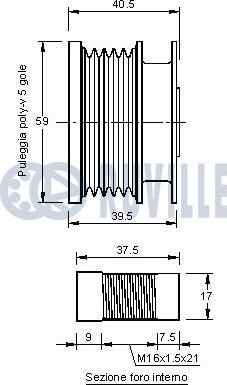 Ruville 542097 - Puleggia cinghia, Alternatore autozon.pro