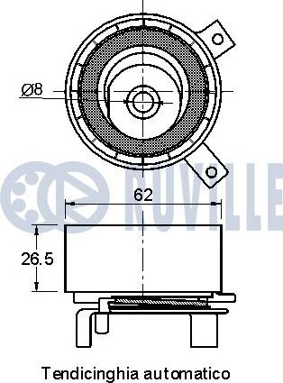 Ruville 542050 - Rullo tenditore, Cinghia dentata autozon.pro