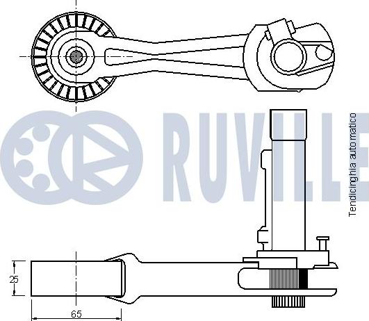 Ruville 542016 - Tendicinghia, Cinghia Poly-V autozon.pro