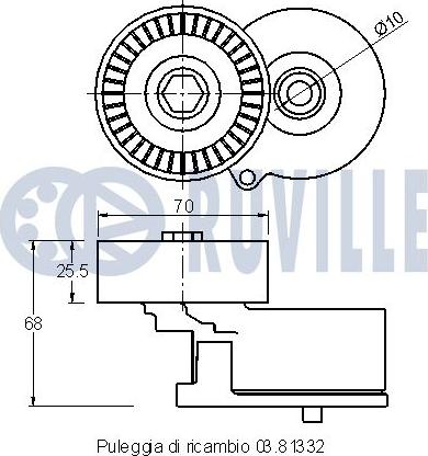 Ruville 542031 - Tendicinghia, Cinghia Poly-V autozon.pro