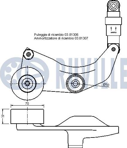 Ruville 542149 - Tendicinghia, Cinghia Poly-V autozon.pro