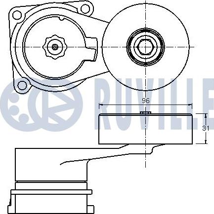 Ruville 542150 - Tendicinghia, Cinghia Poly-V autozon.pro