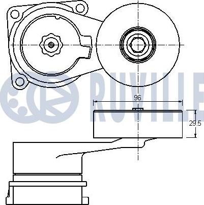 Ruville 542152 - Tendicinghia, Cinghia Poly-V autozon.pro