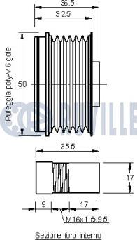 Ruville 542102 - Puleggia cinghia, Alternatore autozon.pro