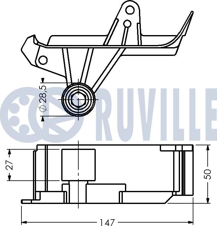 Ruville 542367 - Galoppino / Guidacinghia, Cinghia dentata autozon.pro