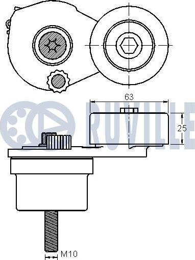 Ruville 542246 - Tendicinghia, Cinghia Poly-V autozon.pro