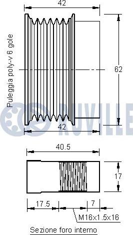 Ruville 542269 - Puleggia cinghia, Alternatore autozon.pro