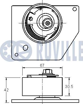 Ruville 542217 - Rullo tenditore, Cinghia dentata autozon.pro