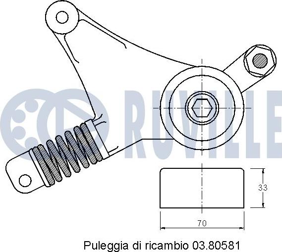 Ruville 542285 - Tendicinghia, Cinghia Poly-V autozon.pro