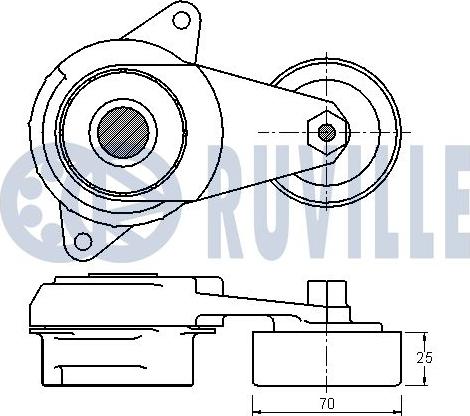 Ruville 542239 - Tendicinghia, Cinghia Poly-V autozon.pro