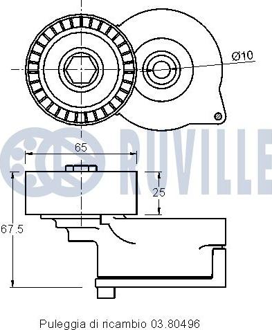 Ruville 542229 - Tendicinghia, Cinghia Poly-V autozon.pro