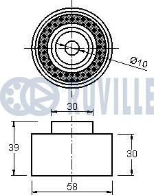 Ruville 542221 - Galoppino / Guidacinghia, Cinghia dentata autozon.pro