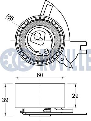 Ruville 542790 - Rullo tenditore, Cinghia dentata autozon.pro