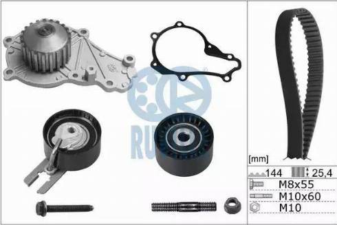 Ruville 55953701 - Pompa acqua + Kit cinghie dentate autozon.pro