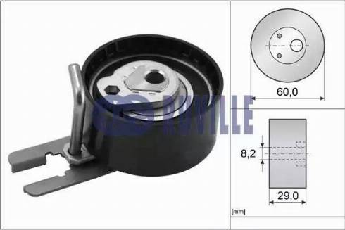 Ruville 55953 - Rullo tenditore, Cinghia dentata autozon.pro