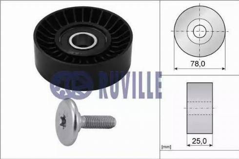 Ruville 55952 - Galoppino / Guidacinghia, Cinghia Poly-V autozon.pro