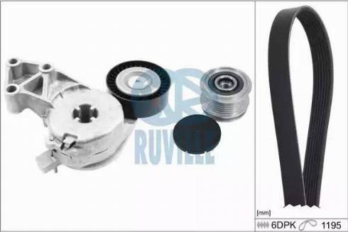 Ruville 5544480 - Kit Cinghie Poly-V autozon.pro