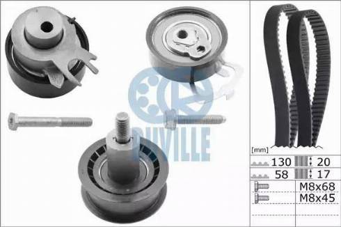 Ruville 5545652 - Kit di rulli, Cinghia dentata autozon.pro