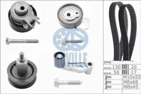 Ruville 5545671 - Kit cinghie dentate autozon.pro