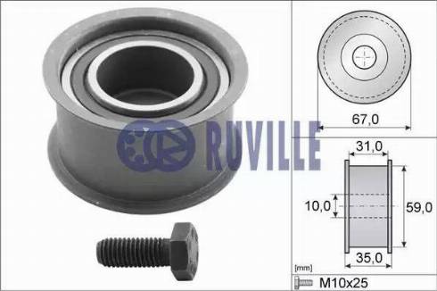 Ruville 55453 - Galoppino / Guidacinghia, Cinghia dentata autozon.pro