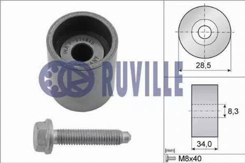 Ruville 55465 - Galoppino / Guidacinghia, Cinghia dentata autozon.pro