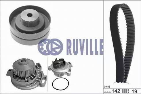 Ruville 55403701 - Pompa acqua + Kit cinghie dentate autozon.pro