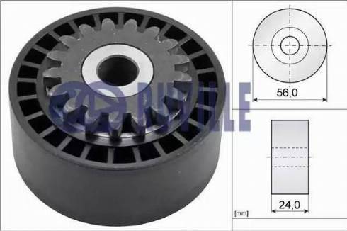 Ruville 55550 - Galoppino / Guidacinghia, Cinghia Poly-V autozon.pro