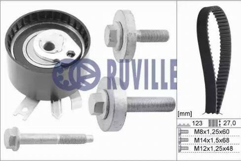 Ruville 5558170 - Kit cinghie dentate autozon.pro