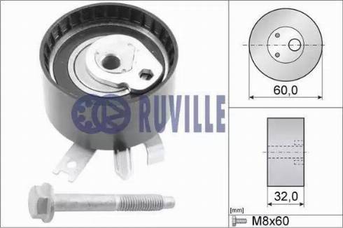 Ruville 55581 - Rullo tenditore, Cinghia dentata autozon.pro