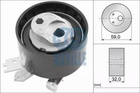 Ruville 55641 - Rullo tenditore, Cinghia dentata autozon.pro