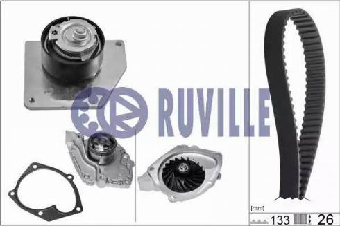 Ruville 55629701 - Pompa acqua + Kit cinghie dentate autozon.pro