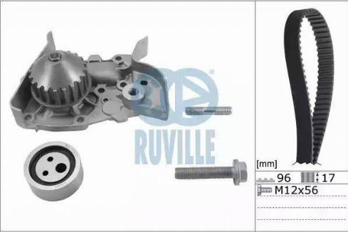 Ruville 55622701 - Pompa acqua + Kit cinghie dentate autozon.pro