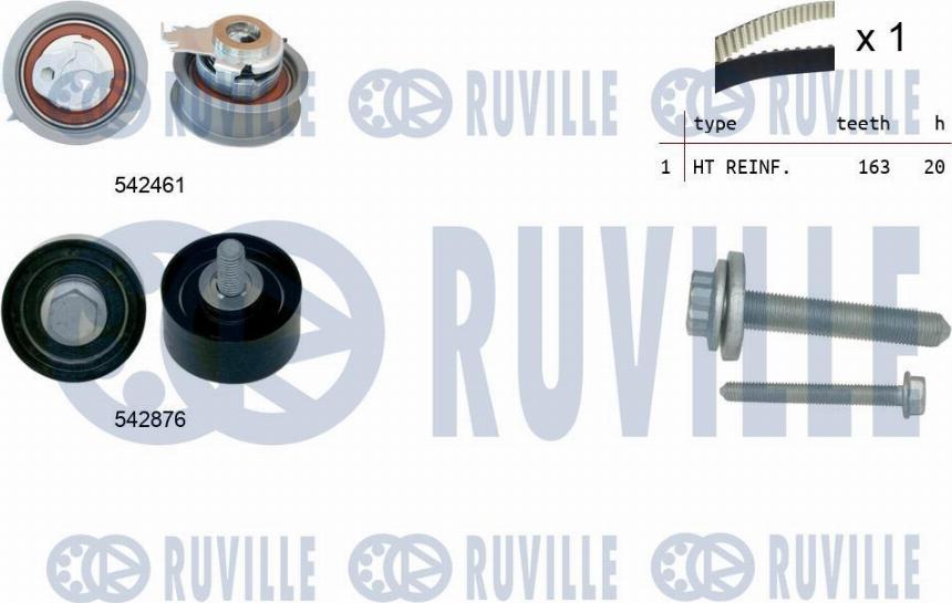 Ruville 550495 - Kit cinghie dentate autozon.pro