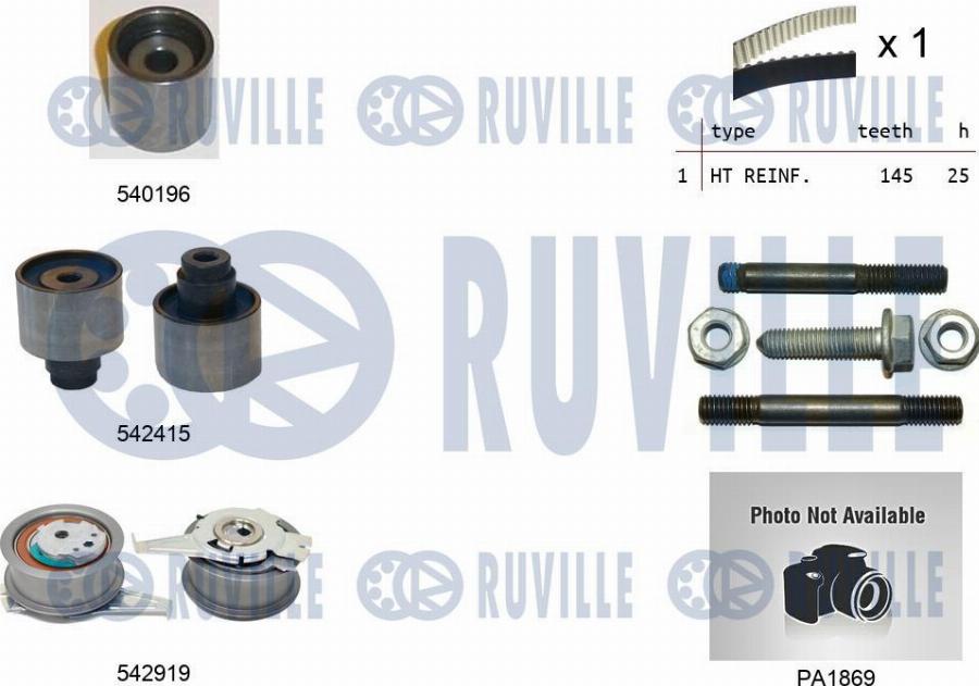 Ruville 5504983 - Pompa acqua + Kit cinghie dentate autozon.pro