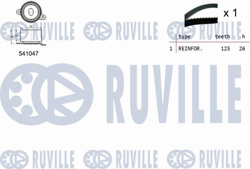 Ruville 550448 - Kit cinghie dentate autozon.pro