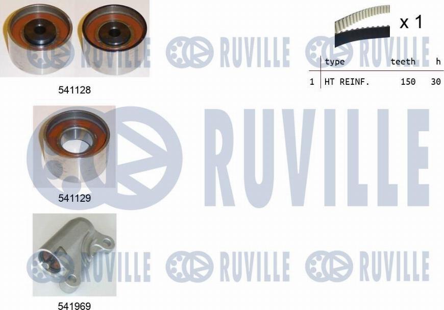 Ruville 550469 - Kit cinghie dentate autozon.pro