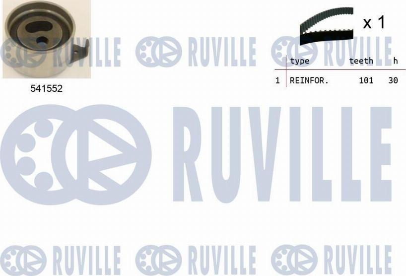 Ruville 550428 - Kit cinghie dentate autozon.pro