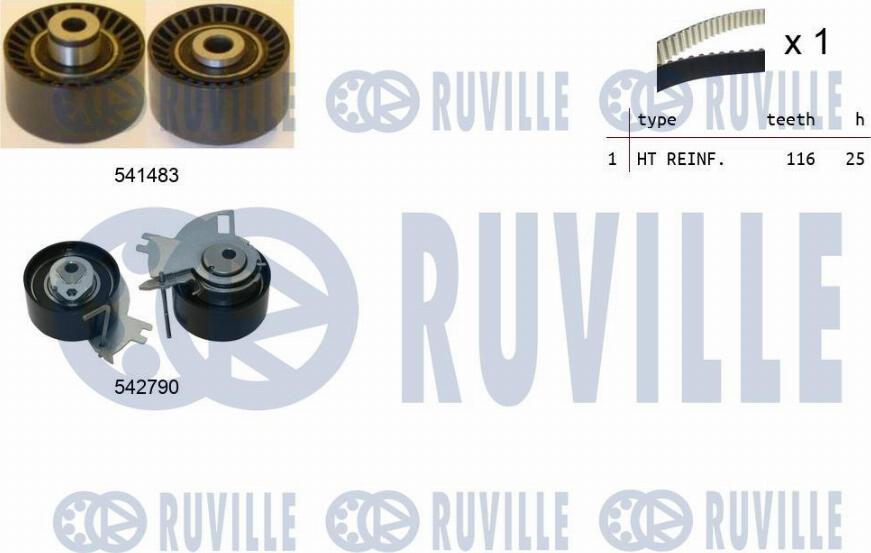 Ruville 550427 - Kit cinghie dentate autozon.pro