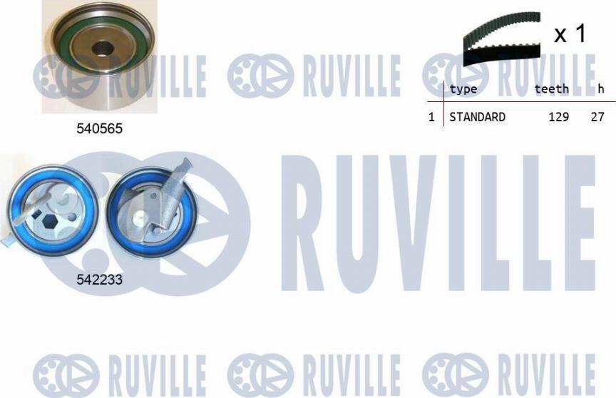 Ruville 550478 - Kit cinghie dentate autozon.pro