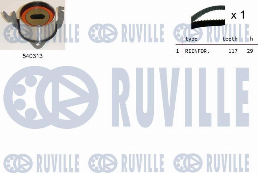 Ruville 550473 - Kit cinghie dentate autozon.pro