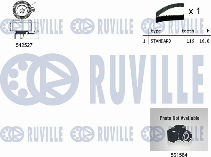 Ruville 5505051 - Pompa acqua + Kit cinghie dentate autozon.pro