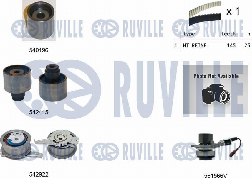 Ruville 5505062 - Pompa acqua + Kit cinghie dentate autozon.pro