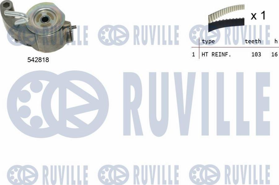 Ruville 550515 - Kit cinghie dentate autozon.pro