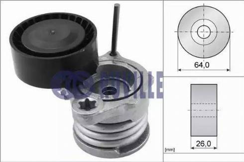 Ruville 55064 - Tendicinghia, Cinghia Poly-V autozon.pro