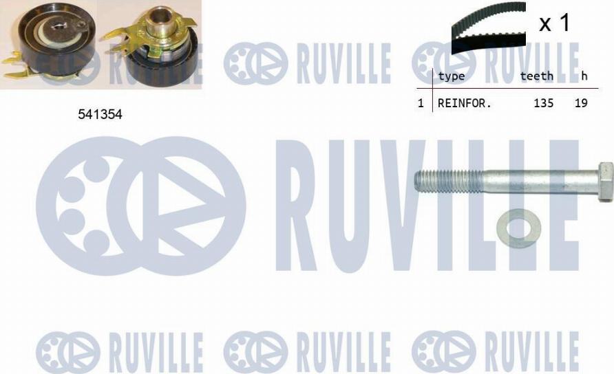 Ruville 550097 - Kit cinghie dentate autozon.pro